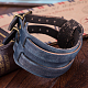 Rétro large bande bracelets cordon en cuir unisexe BJEW-BB16045-C-10