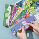 せっけん紙タグ  クラフト紙の石鹸包み  長方形  石鹸包装用  花柄  50x210mm  9スタイル  10個/スタイル  90個/セット DIY-WH0399-69-009-5