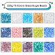 Nbeads 225g 15 couleurs perles de bugle en verre SEED-NB0001-29-4