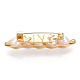 Broches de perlas naturales para mujer JEWB-N001-01G-2