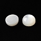 Cabuchones de conchas blancas naturales SSHEL-M022-01B-2