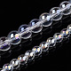 Chapelets de perles en verre transparent électrolytique GLAA-T032-T6mm-AB13-4