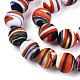 Handmade Frosted Lampwork Beads Strands LAMP-T007-07A-2