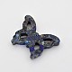 Dyed Synthetic Regalite/Imperial Jasper/Sea Sediment Jasper Butterfly Pendants G-E263-06-3