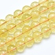 Natürlichen Citrin Perlen Stränge X-G-E483-13-8mm-1
