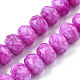 Opaque Baking Painted Glass Beads Strands EGLA-N006-009B-A19-3