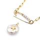 Set di collane con ciondoli di perle naturali NJEW-JN03017-5