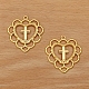 Anhänger aus hohlem Herz und Kreuz&nbsp;PW-WGAFC42-02-1