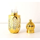 ガラスポンプスプレーボトル  香水の詰め替えボトル  ゴールド  2.482x6.67cm  容量：6ml（0.20fl.oz） PW-WG38654-01-3