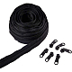 BENECREAT 20pcs Plastic Zipper Pull Sliders and 10m Nylon Coil Zippers Instant Replacement Zipper Repair Kit Plastic Garment Accessories (Head Size 37x11x11mm) FIND-BC0001-10-2
