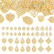 Pandahall 40 pièces 10 styles pendentifs en strass en fer IFIN-TA0001-60-1