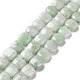 Hebras naturales de perlas de jade de myanmar G-C238-16B-1