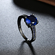Los anillos de dedo rhinestone de cristal de moda de latón RJEW-BB18916-7-5