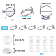 SUNNYCLUE 40Pcs Ring Base Pad Adjustable Ring Blanks Bezel Trays fit 12mm Glass Cabochons for DIY Cabochon Rings Jewellery Making DIY-SC0010-95P-2