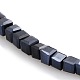 Full Plated Glass Faceted Cube Spacer Beads Strands GLAA-A031-2mm-FP01-1
