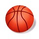 Broche de sécurité acrylique de basket-ball JEWB-D009-06P-1