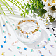 DICOSMETIC 400Pcs Acrylic Dangle Charms Frosted Crystal Charms Facted Drop Beads Charms with Brass Findings Small Multi-Colored Cone Charms for Jewelry Making FIND-DC0001-49-5