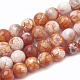 Cuentas de perlas de ágata craqueladas naturales teñidas X-G-T100-03F-1