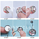 SUNNYCLUE 1 Box 40Pcs DIY Earring Back Cabochon Settings Kit with Stainless Steel Earring Bezel Blanks Clear Domed Glass Cabochon Tiles Settings Tray for DIY Jewelry Making Decoration Craft Tray: 12mm DIY-SC0008-90P-12mm-4
