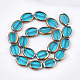 Electroplate Glass Beads Strands EGLA-S188-03F-2