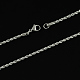 Colliers avec chaîne de corde en 304 acier inoxydable X-STAS-S029-01-2