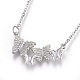 304 Stainless Steel Pendant Necklaces NJEW-O108-12P-1