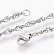 304 Stainless Steel Rope Chain Bracelets BJEW-P235-15P-3