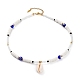 Ожерелья с подвесками из натуральных ракушек каури NJEW-JN03242-1