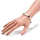 Bracelet en perles d'imitation abs et perles de verre millefiori pour femme BJEW-JB08434-3