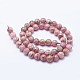 Chapelets de perles en rhodochrosite naturelle G-J369-03-8mm-2