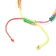 Регулируемые нейлоновые нити плетеные браслеты из бисера BJEW-JB05594-01-3