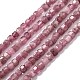 Natural Pink Tourmaline Beads Strands G-H266-10-1