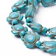 Kunsttürkisfarbenen Perlen Stränge TURQ-L029-04-1