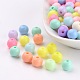 Solid Chunky Bubblegum Acrylic Ball Beads X-SACR-R835-8mm-M-1