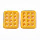 不透明樹脂デコデンカボション  模造食品  クッキー  オレンジ  26x22.5x5mm CRES-N022-65B-1