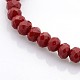 Glass Rondelle Beads Stretch Bracelets BJEW-F070-04-2