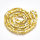 Electroplate Non-magnetic Synthetic Hematite Beads Strands G-T061-186G-2