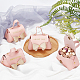 BENECREAT 8pcs Wedding Candy Boxes Pink Leather Bowknot Gift Boxes Handbag Gift Boxes for Weddings CON-WH0084-48G-02-5