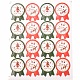 Patrón de la divisa de la etiqueta DIY pegatinas ilustradas parche para la Navidad AJEW-L053-11-1