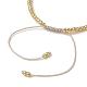 Bracelets de perles tressées en coquillage naturel et graines de verre BJEW-JB09920-4
