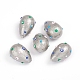 Paint Sprayed Shell Pearl Beads BSHE-I010-09-2