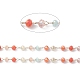 Chaînes de perles en verre manuels CHS-P016-46G-09-2