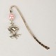 Glass Pearl Jewelry Sets for Valentine's Day: Bookmarks/Hairpins & Mobile Straps SJEW-JS00523-3