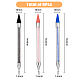 Superfindings 6 pz 6 stili penne per raccoglitori di strass in plastica per nail art MRMJ-FH0001-37-2