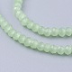 Abalorios de vidrio jade de imitación hebras GLAA-G045-A11-3