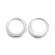 Charms del anillo de acero inoxidable STAS-M037-19S-2
