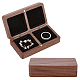 2-Slot Black Walnut Jewelry Magnetic Storage Boxes CON-WH0095-09B-1