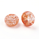 Perles en acrylique transparentes craquelées X-MACR-E025-30-3