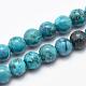 Natural Marble Beads Strands G-K211-10mm-E-1