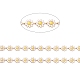 304 Gänseblümchen-Gliederketten aus Edelstahl mit Emaille AJEW-J035-03G-09-2